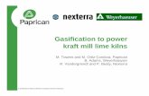 Gasification to power kraft mill lime kilns - · PDF fileheat Does not occur ... ¾Modeling of kiln should identify any productivity limitations ... • Construct a mass balance of