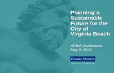Planning a Sustainable Future for the City of Virginia Beachmidatlantic.apwa.net/Content/Chapters/midatlantic.apwa.net... · Planning a Sustainable Future for the City of Virginia