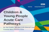 Children & Young People Acute Care Pathways - · PDF fileChildren & Young People Acute Care Pathways ... help or hinder in the treatment of pain Pain 2008 ... E. Management by remote