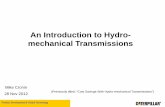 An Introduction to Hydro- mechanical Transmissionsfluidpowerjournal.com/wp-content/uploads/2012/12/12_eehpc-28-nov.pdf · An Introduction to Hydro-mechanical Transmissions Mike Cronin