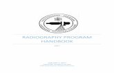 RADIOGRAPHY PROGRAM HANDBOOK · PDF fileRADIOGRAPHY PROGRAM HANDBOOK 2017 . ... Radiographic Imaging II/Digital Radiography ... ARRT Certification Seminar