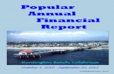Popular Annual Financial Report - huntingtonbeachca.gov PORTFOLIO The market value of the City’s cash and investments as of September 30, 2012 is as follows (in thousands): Key Financial