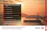 2015 Annual Report (pdf) - · PDF fileHSBC Holdings plc Annual Results 2015 Value of the network ... leverage ratio of 5 ... by LICs and higher bank levy charge 4Q15 vs. 4Q14 PBT analysis