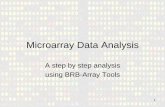 Microarray Data Analysis - UB · PDF fileMicroarray Data Analysis ... format used by BRB. • This can be done following the steps in ... \Archivos de Programa\ArrayTools\Excel