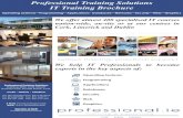Professional Training Solutions IT Training · PDF fileProfessional Training Solutions IT Training Brochure ... • Training Course Development ... Professional Training Solutions