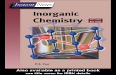 Inorganic Chemistry, Second Edition Notes Inorganic Chemistry Second Edition P.A.Cox Inorganic Chemistry Laboratory, New College, Oxford, UK LONDON AND NEW YORK ... compounds they