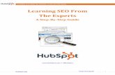 Learning SEO From The Experts - HubSpot · PDF fileLEARNING SEO FROM THE EXPERTS: ... encourage you to apply these strategies to your own company website, ... Miami and Los Angeles.