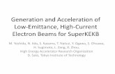 Generation and Acceleration of Low-Emittance, High …beam-physics.kek.jp/linac-paper/2014/linac14-yoshida-rfgun-slide.pdfGeneration and Acceleration of Low-Emittance, High-Current