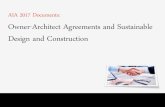 AIA 2017 Documents: Owner-Architect Agreements … 2017 Documents: ... • Substantial volume of interpretive case law (AIA Legal Citator) ... • accelerated or fast-track design