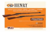 Henry Lever Action .22LR / .22 MAG · PDF fileWelcome and Introduction Welcome and Introduction Thank you for purchasing your new Henry Lever Action Rifle. We are proud to have crafted