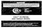 COLT@ 22 PISTOL AND TARGET MODEL - Free Shop …freeshopmanual.com/uploads/pdf/Colt-22-Target-Model-Pistol... · section 1 . . • precautions . read and understand all the following