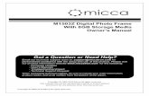 M1503Z Digital Photo Frame With 8GB Storage Media · PDF fileM1503Z Digital Photo Frame With 8GB Storage Media ... 4. Mini USB Port ... 14 Volume+ Increase the volume during music