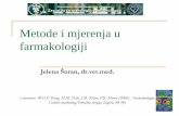 Metode i mjerenja u farmakologiji - Jelena Šuran Webjelena-suran.com/vjezbe/03 Metode i mjerenja u farmakologiji.pdf · Porcine respiratory disease complex (prdc) - a meta-analysis