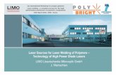 Laser Sources for Laser Welding of Polymers – Technology of High Power Diode · PDF file · 2014-09-22Laser Sources for Laser Welding of Polymers – Technology of High Power Diode