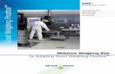 Good Weighing Practice™ Good Weighing Practice Secure Auditsecslabonline.com/pdf/mettler-toledo-tartimdan-gelen-riskleri... · Good Weighing Practice Secure Audits ... We can help