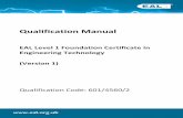 EAL Level 1 Foundation Certificate in Engineering ...eal.org.uk/PDF/Schools/60145602_EAL_FCET1.pdf · EAL Level 1 Foundation Certificate in Engineering Technology Version 1) ... Sample