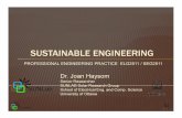 SUSTAINABLE ENGINEERING - site. · PDF fileDr. J. Haysom, Sustainable Engineering Guest Lecture March 9, 2016 Slide 3 • 5kW solar installation on my house and a plug-in electric