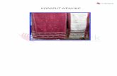 KORAPUT - Craft Mark Koraput Weaving.pdf · In Koraput weave only one saree of a particular type can be woven ... single color pattern woven in red, ... 5.2 Aal ki chaal / Madder