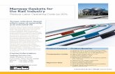 Manway Gaskets for the Rail Industry - Sealing Devices Car Manway Gasket… · with a rigid structure that makes ... wrenches in a sequential order (see figure 2) as recommended ...