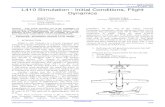 L410 Simulation - Initial Conditions, Flight · PDF fileL410 Simulation - Initial Conditions, Flight ... Simulation initial conditions and Dynamics simulations of flight ... the aircraft