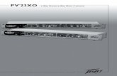 PV 23XO 2-Way Stereo/3-Way Mono Crossover - …assets.peavey.com/literature/manuals/115806_181.pdf · PV®23XO 2-Way Stereo/3-Way Mono Crossover For more information on other great
