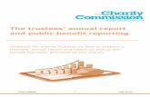 and public benefit reporting - Charity Commission for · PDF file · 2016-07-27and public benefit reporting Guidance for charity trustees on how to prepare a trustees’ annual report