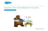 Open CTI Developer Guide -   · PDF file · 2018-02-26Open CTI Developer Guide Version 42.0, Spring ’18 @salesforcedocs Last updated: February 20, 2018 ©