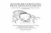 WOOD DESTROYING PEST MANAGEMENT - Utah … DestroyingPestStudyGuide.pdfWOOD DESTROYING . PEST MANAGEMENT. ... National Pesticide Applicator Certification Core Manual, ... application