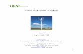 Various Wind Turbine Technologies - · PDF fileOne of the first wind turbines used to generate electricity was created by James ... the tip speed ratio can be calculated ... rated