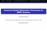Advanced Spatial Modulation Techniques for MIMO Systemsweb.itu.edu.tr/~basarer/index_dosyalar/advancedSM.pdf · Introduction Spatial Modulation Space-Time Block Coded Spatial Modulation