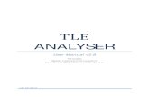 TLE ANALYSER · TLE ANALYSER User Manual v2.8 TLE analysis ... TLE ANALYSER Version 2.8 - 2013 TLE ANALYSER - User Manual [4] 2. TLE Analyser Setup and Options TLE Updater allow to