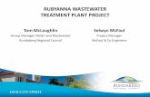 RUBYANNA WASTEWATER TREATMENT PLANT  · PDF fileRUBYANNA WASTEWATER TREATMENT PLANT PROJECT ... – 1200 mm diameter gravity outfall main, ... SUBMARINE OUTFALL