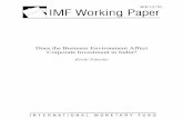 DMSDR1S-#4809218-v4-Working Paper - 2012 - Does the ... · PDF fileinvestment, using both macro and firm-level micro data. ... Keywords: Corporate investment, Business environment,
