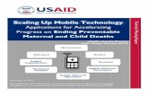 S ing Up Mobile T echnology - African Strategies for · PDF fileUSAID mHealth Meeting Addis Ababa, Ethiopia ... The meeting on “Scaling Up Mobile Technology Applications ... strategy/policy