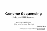 3 GenomeSequencingIII Beyond1000Genomesgeorgemias.org/George_I._Mias/img/Classes/MMG835_16/3_Genome... · • Utilized new sequencing technology. ... Phenotype–genotype association