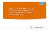 EASA Best Practice Recommendation on Online Behavioural ... Best Practice...The EASA BPR has contributed to the revision process for the ... Code on Marketing Communication and ...