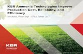 KBR Ammonia Technologies Improve Production Cost ...gpcafertilizers.com/wp-content/uploads/2017/10/13... · KBR Ammonia Technologies Improve Production Cost, Reliability, and ...