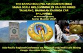 THE BANAO BODONG ASSOCIATION (BBA) SMALL SCALE GOLD MINING … June 2013/Philippines … ·  · 2015-12-17THE BANAO BODONG ASSOCIATION (BBA) SMALL SCALE GOLD MINING IN GA-ANG MINES