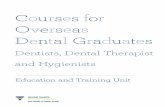 Courses for Overseas Dental Graduates - DHSV · PDF fileCourses for Overseas Dental Graduates ... FUNDEMENTALS OF DENTISTRY IN AUSTRALIA ... ADC examination and be confident in all