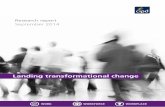 Research report September 2014 - CIPD The Professional ... · PDF fileLanding transformational change. ... The CIPD is the professional body for HR and people development. ... organisations