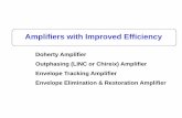 Amplifiers with Improved Efficiency - UC Santa · PDF fileAmplifiers with Improved Efficiency Doherty Amplifier ... Phase signal has very broad bandwidth ... •RF stage must operate