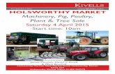 HOLSWORTHY MARKET Machinery, Pig, Poultry, Plant · PDF file · 2015-04-10HOLSWORTHY MARKET Machinery, Pig, Poultry, Plant & Tree Sale Saturday 4 April 2015 ... - GP engineering link