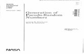 Generation of pseudo-random numbers - NASA · PDF fileGeneration of Pseudo-Random Numbers Leonard W. Howell and ... The basic element of all Monte Carlo simulations is the uniform