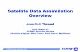 Satellite Data Assimilation Overview - ECMWF seminar September 2003 ECMWF 3 GEOSTATIONARY OBSERVING SYSTEMS (36 000 km from the earth) zAdvantages: