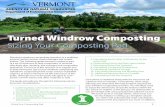 Turned Windrow Composting - Vermontdec.vermont.gov/sites/dec/files/wmp/SolidWaste/Documents/ANR Sizi… · Turned Windrow Composting Sizing Your Composting Pad Planning a windrow