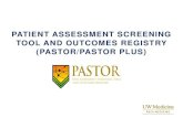 PATIENT ASSESSMENT SCREENING TOOL AND OUTCOMES …depts.washington.edu/anesth//research/workgroups/painresearch/docs/... · PATIENT ASSESSMENT SCREENING TOOL AND OUTCOMES REGISTRY