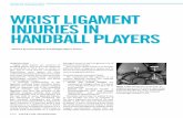 SPortS radIoloGY WrISt lIGaMENt INJUrIES IN HaNdBall · PDF filehandball players and an accurate diagnosis ... the three segments are involved. For each bundle, ... High signal intensity