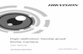 High-definition Vandal-proof Dome Camera - Hikvision …hikvision.com/UploadFile/image/2013061412590489147.pdf · High-definition Vandal-proof Dome Camera·User Manual 0 0 ... Thank