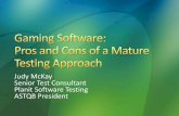 Senior Test Consultant Planit Software Testing …_Cons_of_Mature_Testing...Senior Test Consultant Planit Software Testing ASTQB President . ... testing techniques ... formalised approach