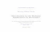 Introduction to the Kalman: Applications in Economicstonelli/TCC/Henning-Menke-2012.pdf · Universidade de S~ao Paulo Henning William Menke Introduction to the Kalman: Applications